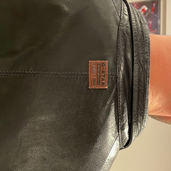 Mens G-star leather jacket - Picture 4 of 6
